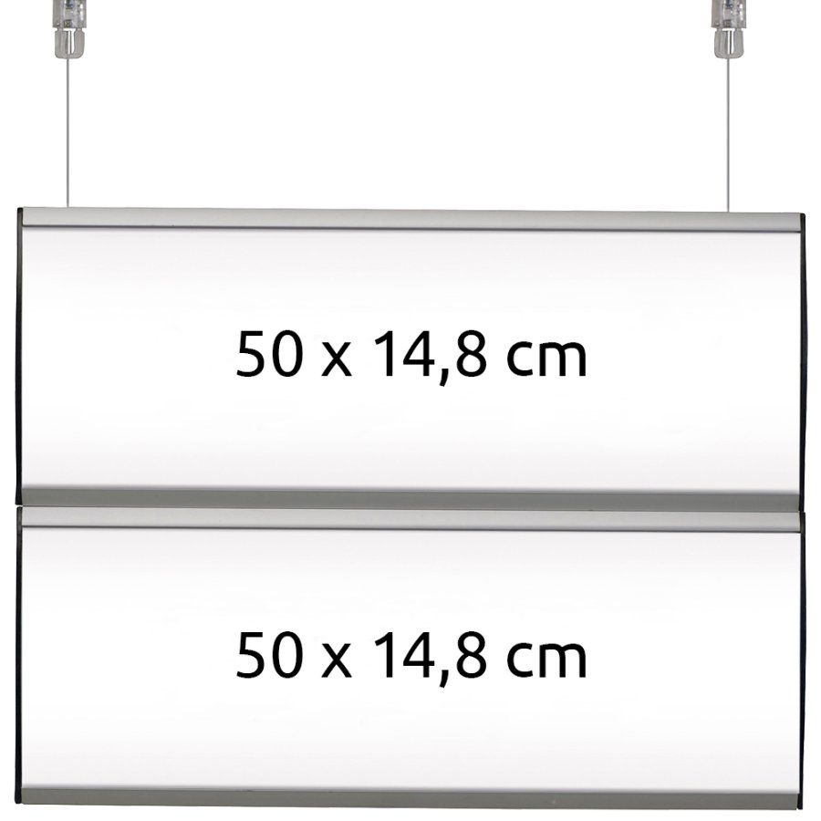 Doppelseitiges H&auml;ngeschild, 2 Schichten - 50 x 29,6 cm