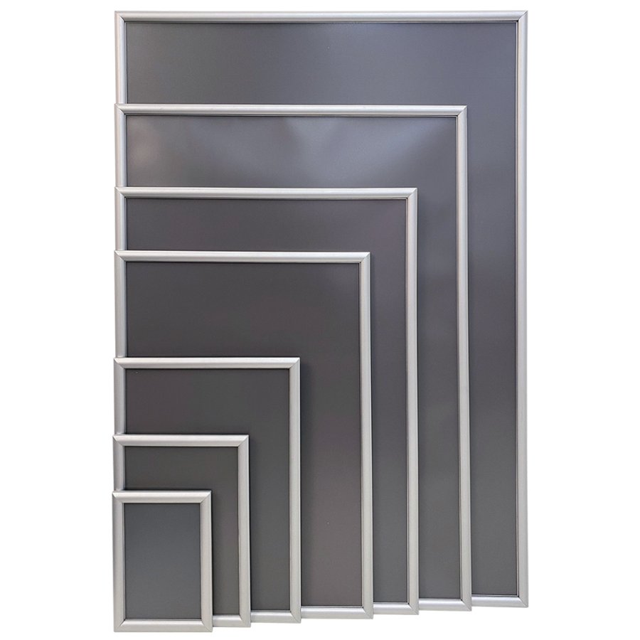 Klapprahmen mit 17mm Aluminiumprofil, Silber - A2