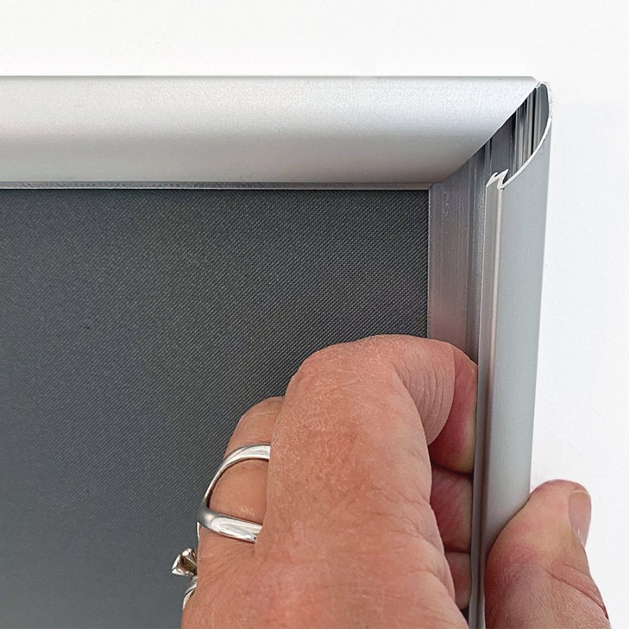 Klapprahmen mit 17mm Aluminiumprofil, silber - 50 x 70 cm