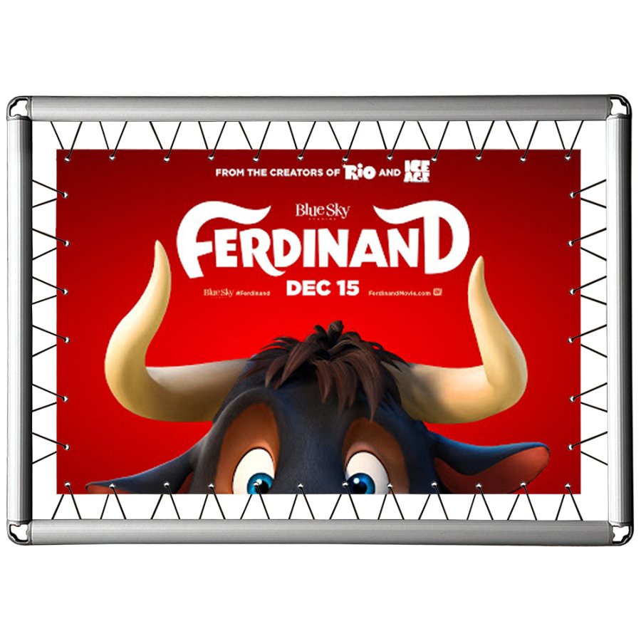 Omni-Bannerrahmen, 100 x 150 cm. inkl. Haken mit Gummi