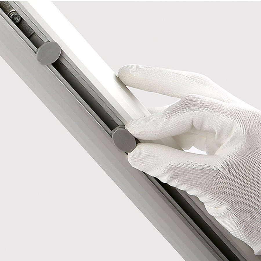 Omni-Bannerrahmen, 150 x 150 cm. inkl. Haken mit Gummi