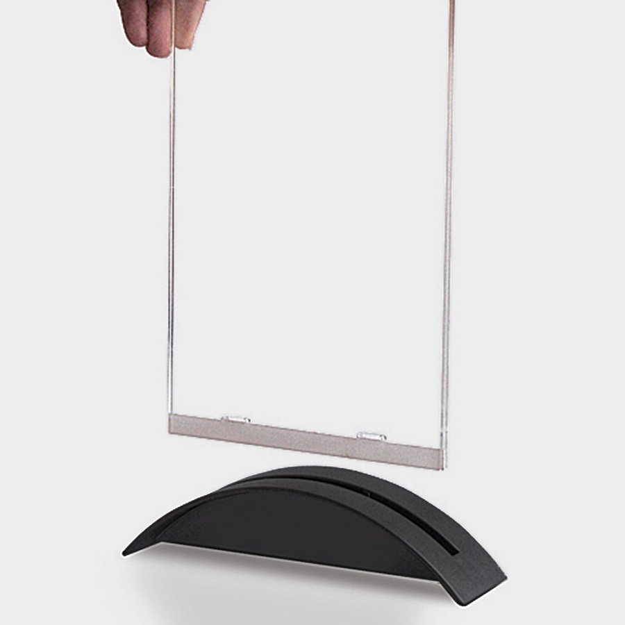 Rocket-Men&uuml;kartenhalter vertikal - A5 - 14,8 x 21 cm - schwarz