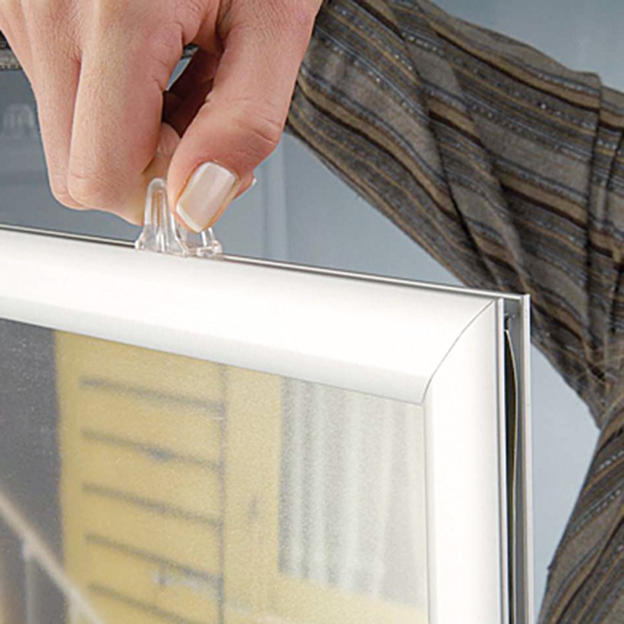 Slide-in Rahmen doppelseitig vertikal - 25mm - A2 - Silber