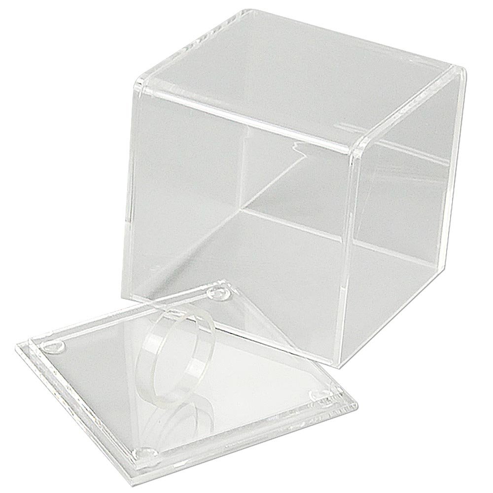 Vitrine, Showcase Square, 8.6 cm, Transparent | Danish Sign Export