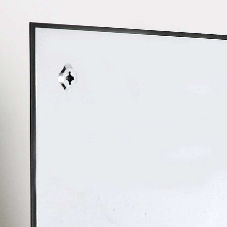 Magnetische Glastafel, Schwarz, 45 x 45 cm