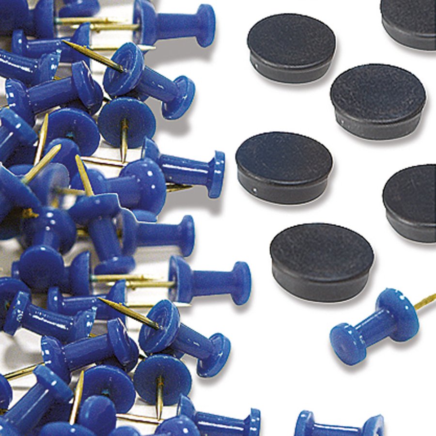 Pinnwand, R&uuml;ckwand aus Kork und Stahl, Silber, 9 mm Aluminiumrahmen, 9 x A4