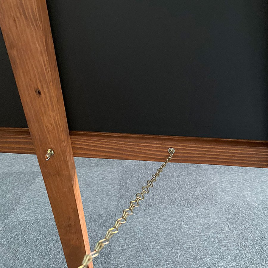 Holzstaffelei, Bodenstaffelei 165 cm, Dunkles Holz