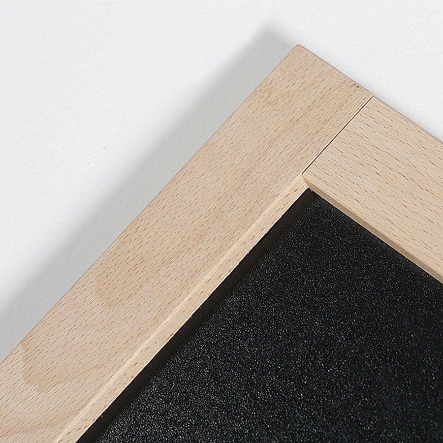Kreidetafel f&uuml;r die Wand, Schwarz, 38 mm Holzrahmen, 40 x 60 cm