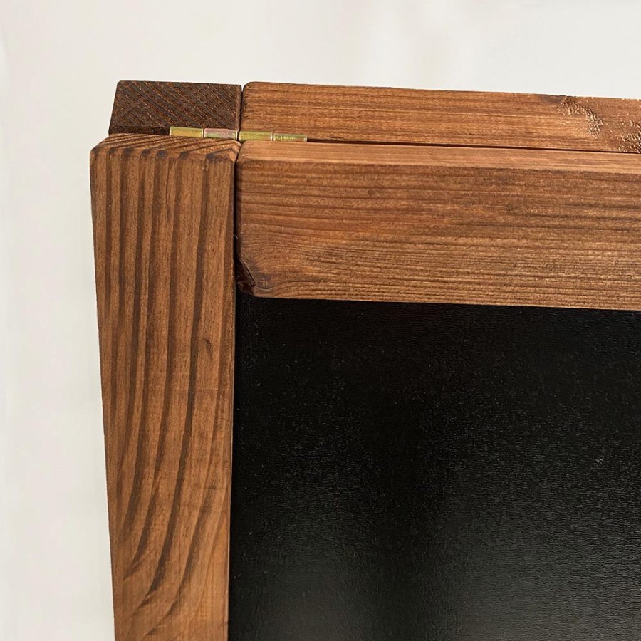 Kundenstopper, Kreidetafel, einschlie&szlig;lich Markierungen, 53 x 67 cm, Dunkel gef&auml;rbt