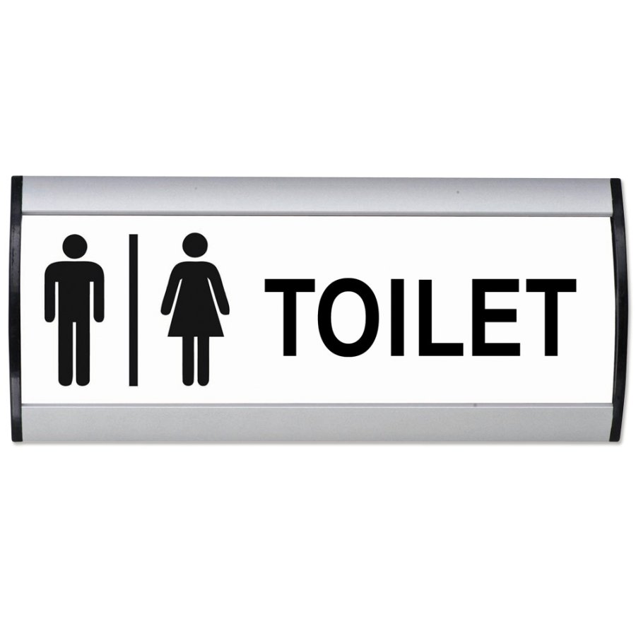 T&uuml;rschild/Wandschild zur Systematisierung, silber - 5,2x20cm