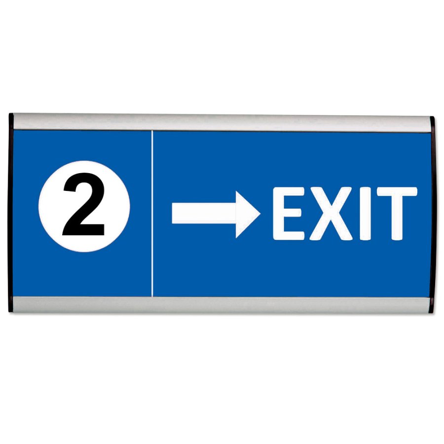 T&uuml;rschild/Wandschild zur Systematisierung, silber - 10,5x30cm