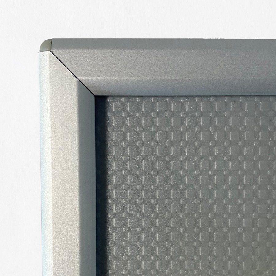 Opti Klapprahmen mit 14mm Aluminiumprofil, Silber - A4