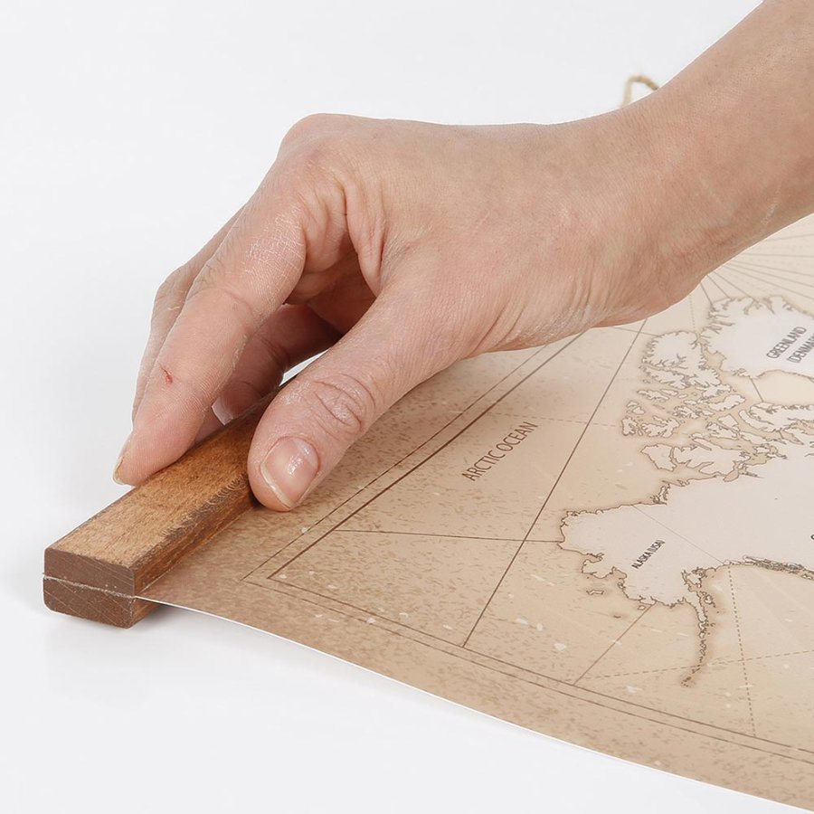 Wooden Posterleiste aus dunkler Buche magnetisch Satz - 30 cm Set