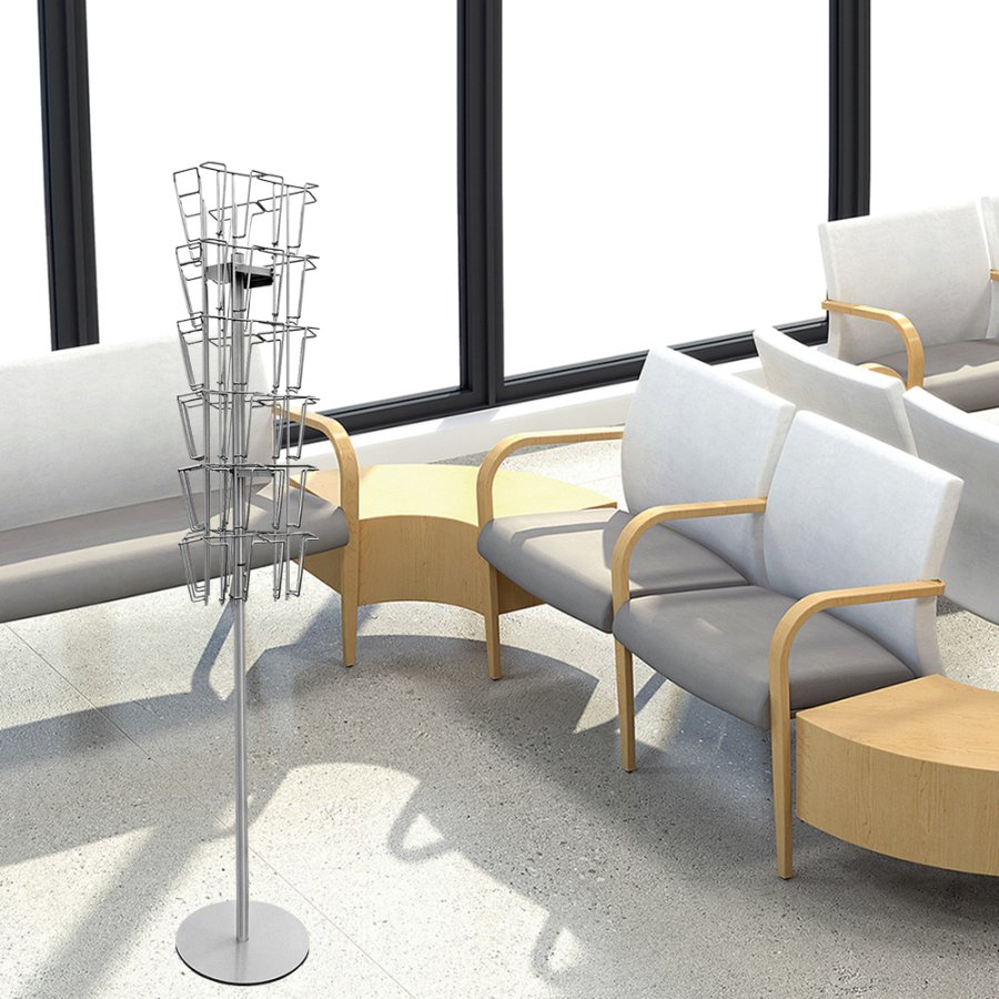 Wire Stand Brochurenst&auml;nder 36xA6 / M65 silber