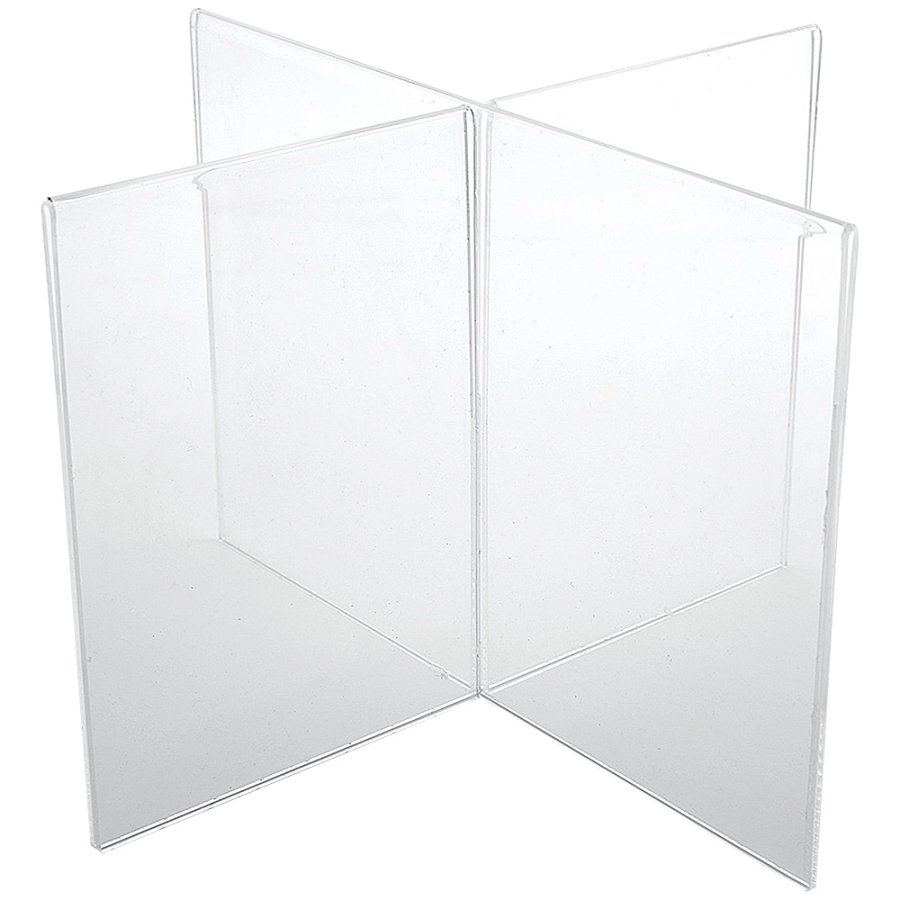 Kreuz-Men&uuml;kartenhalter vertikal - A6 - 10,5 x 14,8 cm