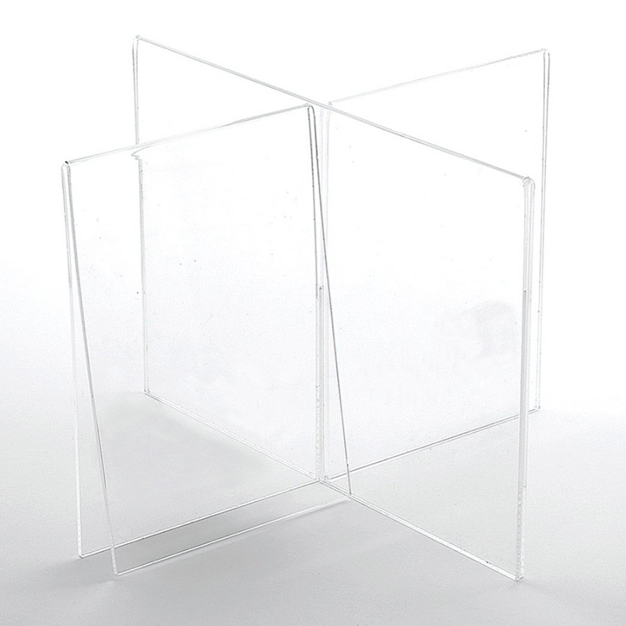 Kreuz-Men&uuml;kartenhalter vertikal - A5 - 14,8 x 21 cm