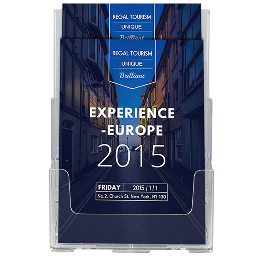 Tisch und Wandbrosch&uuml;renhalter Acryl, 2 x A5