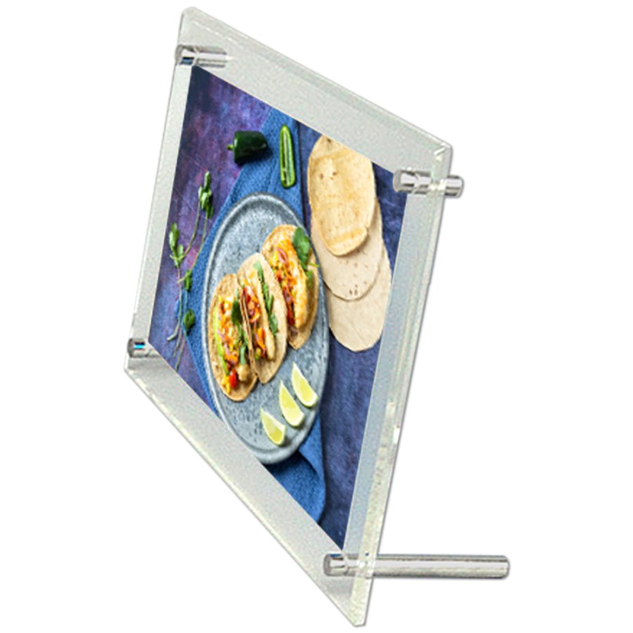 Men&uuml;kartenhalter mit F&uuml;&szlig;en - A4 - 21 x 29,7 cm