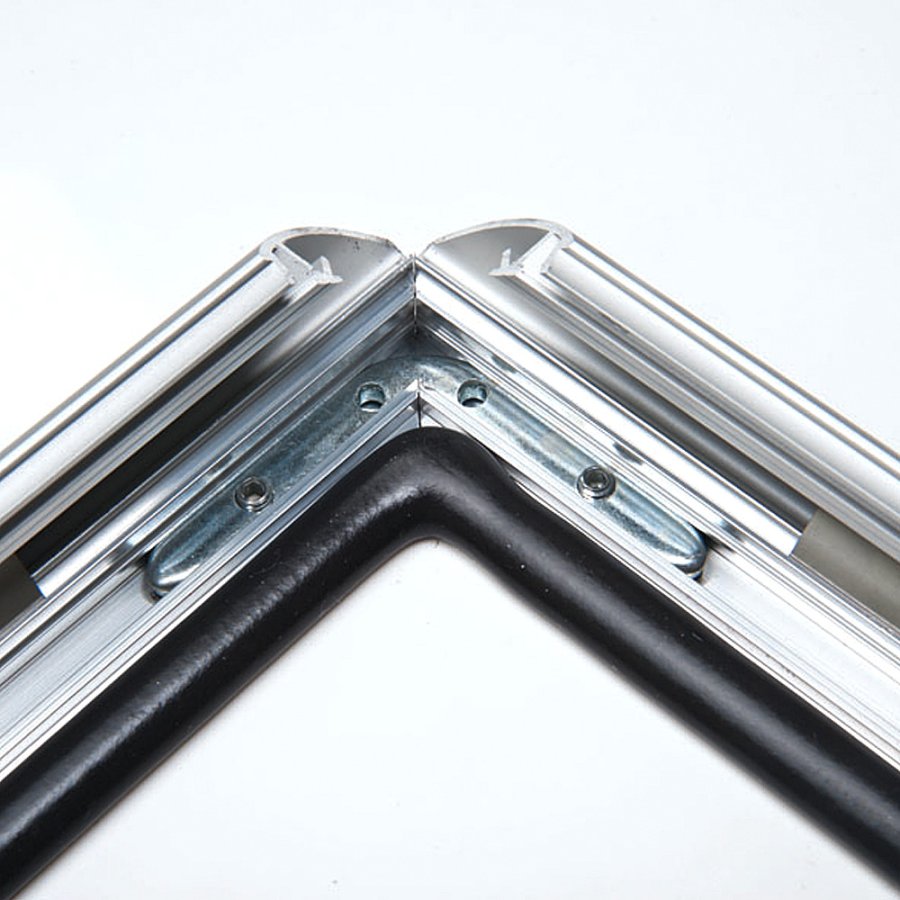 Watersafe Klapprahmen mit 25mm Aluminiumprofil, silber - A4