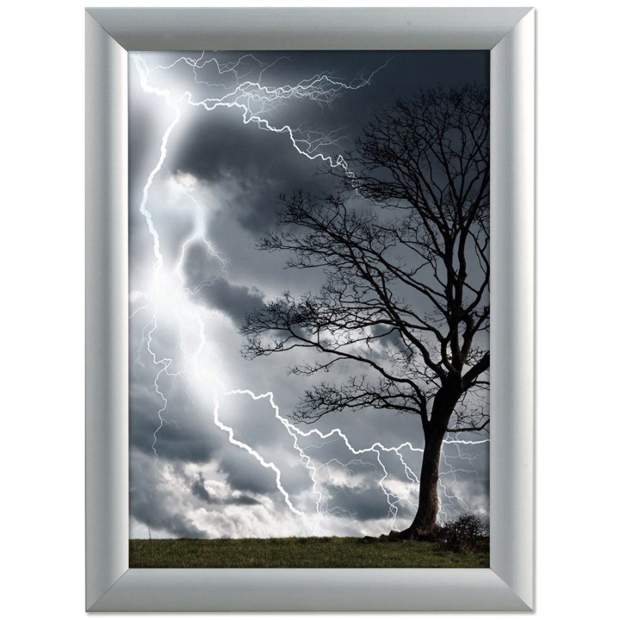 Watersafe Klapprahmen mit 25mm Aluminiumprofil, Silber - A3