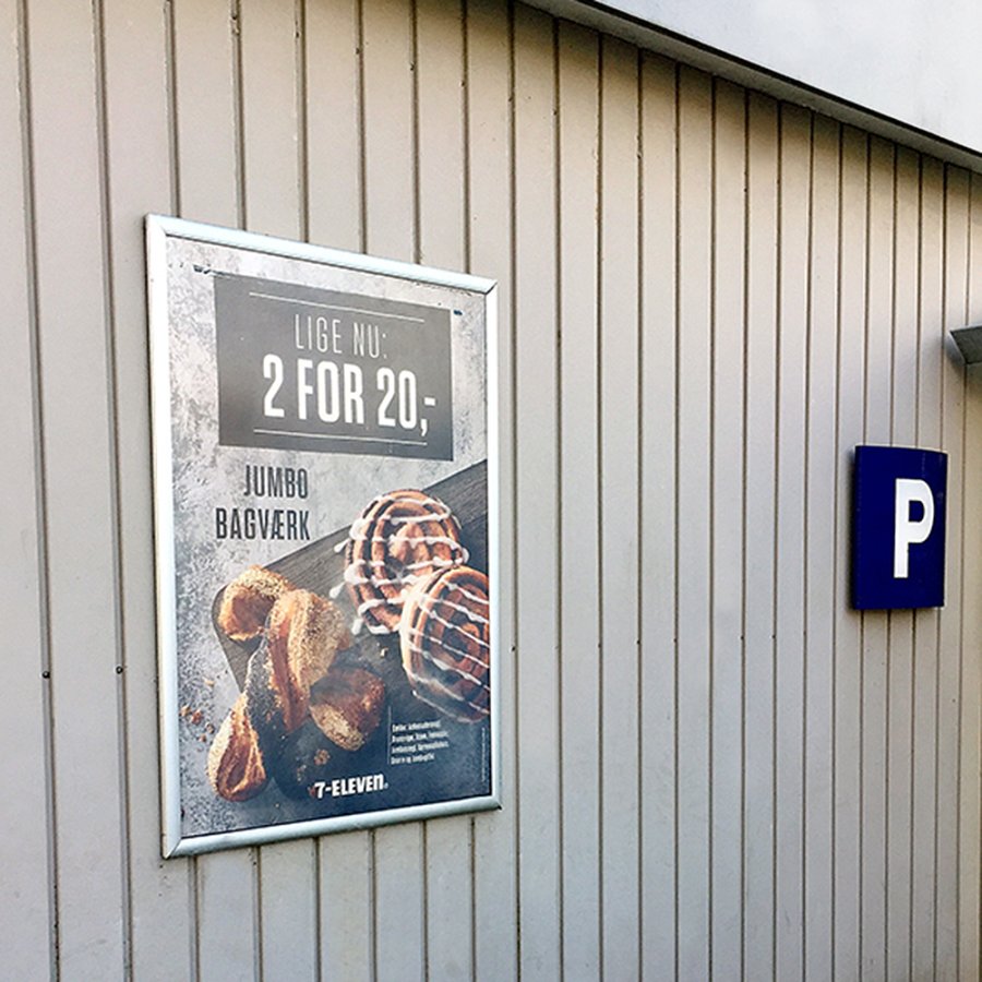 Watersafe Klapprahmen mit 35mm Aluminiumprofil, silber - 50 x 70 cm