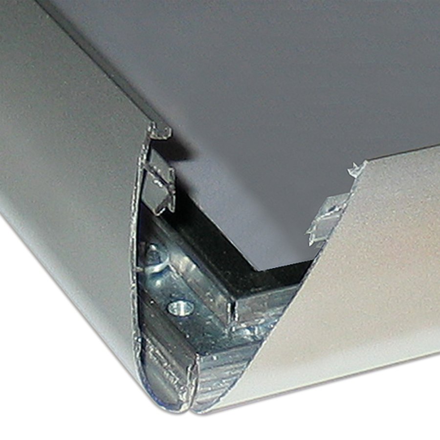 Watersafe Klapprahmen mit 35-mm-Aluminiumprofil, Silber - A1