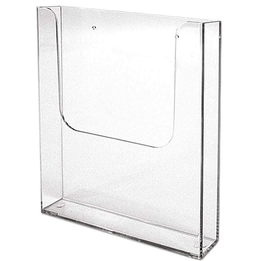 Acryl-Brosch&uuml;renhalter f&uuml;r die Wand - vertikal - A4 - 21 x 29,7 cm