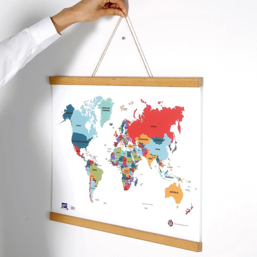 Wood Posterleiste H&auml;nger aus Holz, Magnetisch - 50 cm Satz