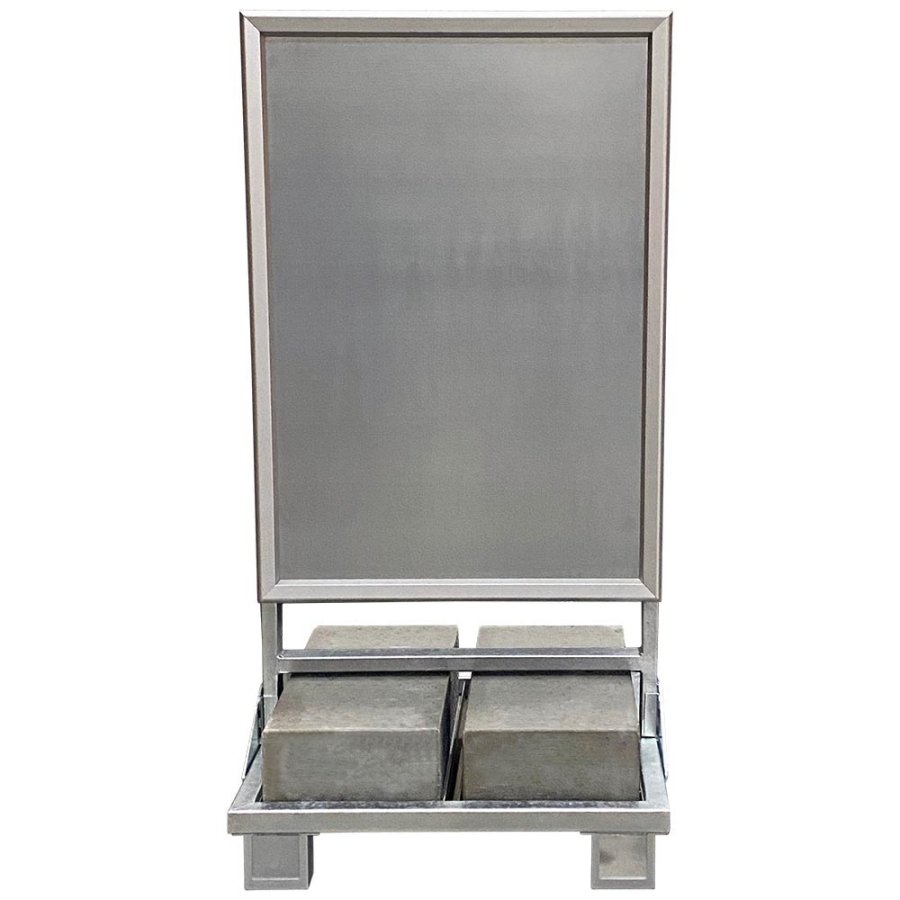 Schweres Kundenstopper mit Betonst&auml;nder f&uuml;r den Au&szlig;enbereich - 70 x 100 cm