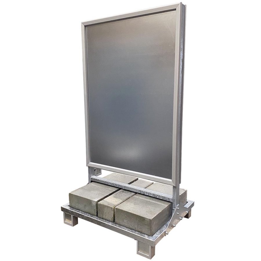 Schweres Kundenstopper mit Betonst&auml;nder f&uuml;r den Au&szlig;enbereich - A0