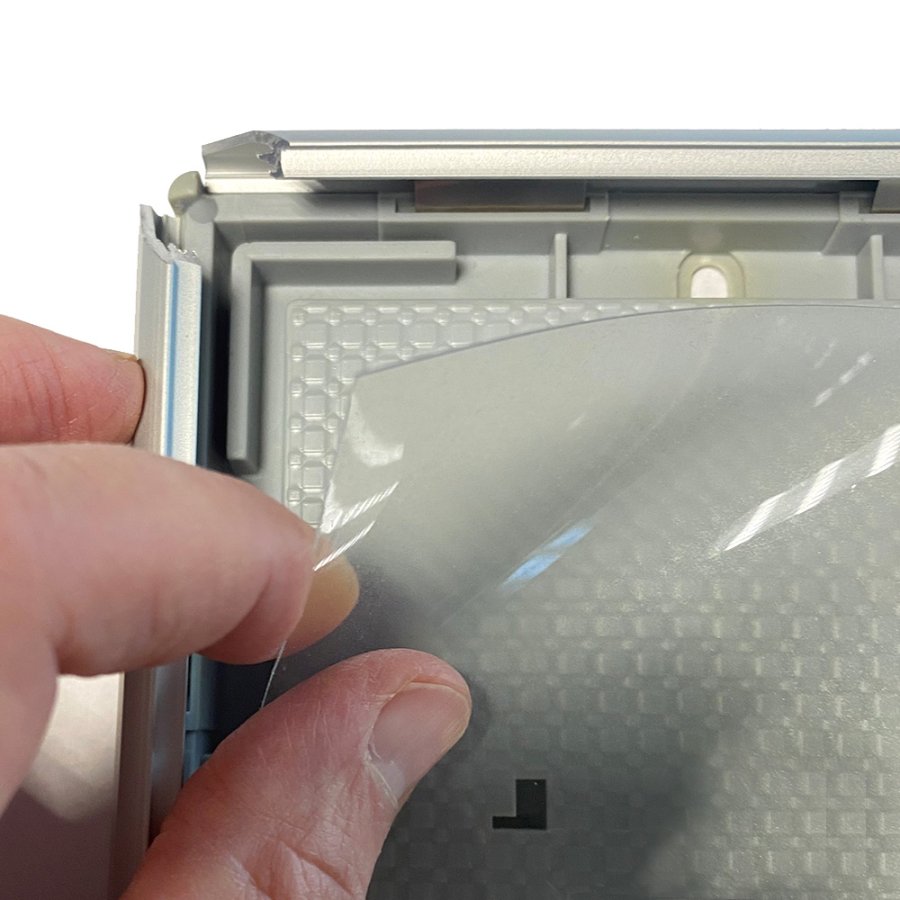 Opti Klapprahmen mit 14mm Aluminiumprofil, Silber - A5