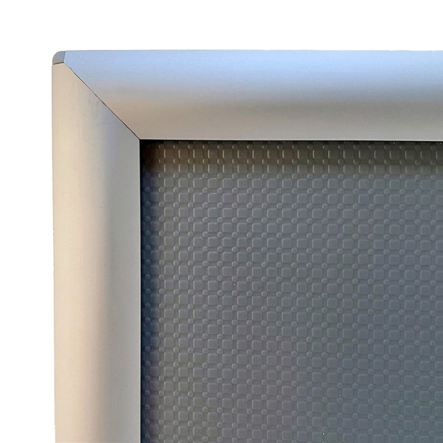 Opti Klapprahmen mit 25mm Aluminiumprofil, Silber - A2