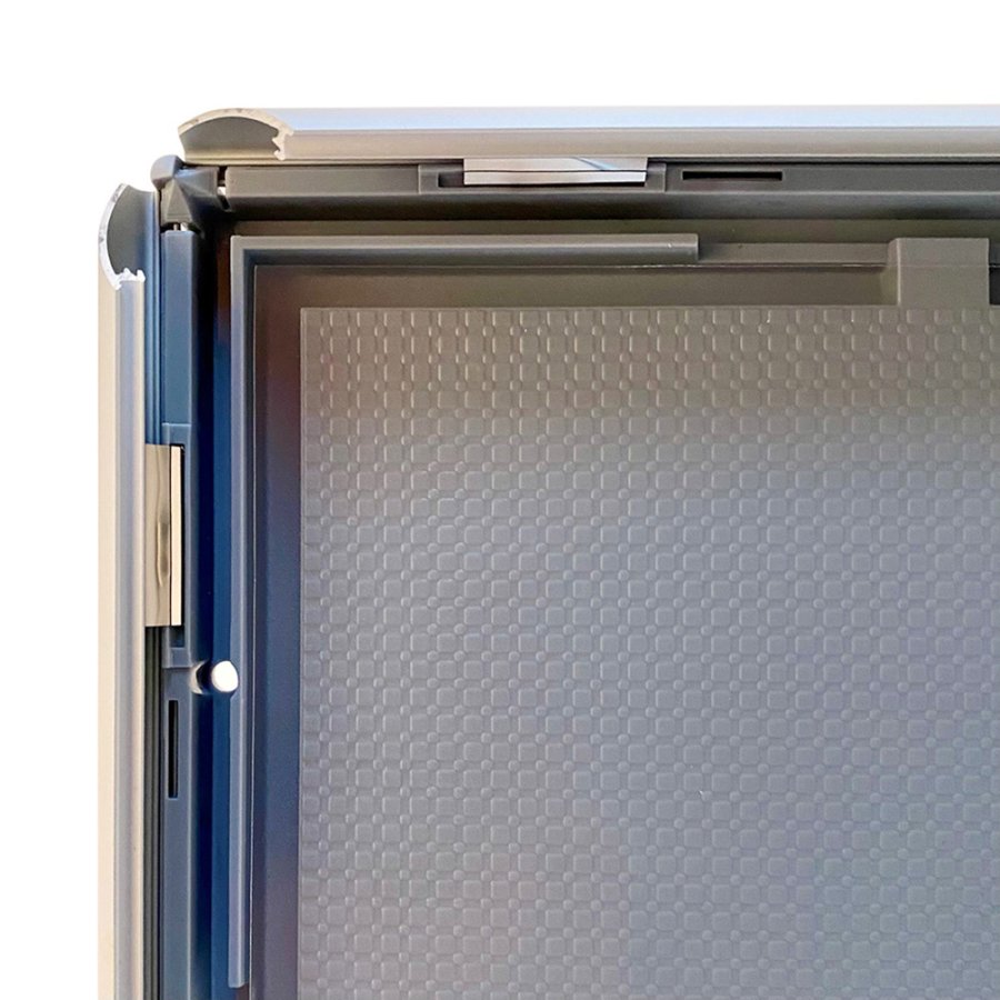 Opti Klapprahmen mit 25mm Aluminiumprofil, Silber - A2