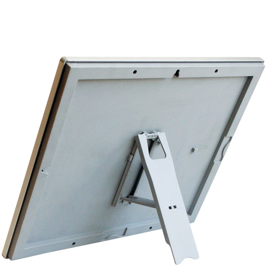 Foto-Klapprahmen mit 14mm Aluminiumprofil, silber - A5