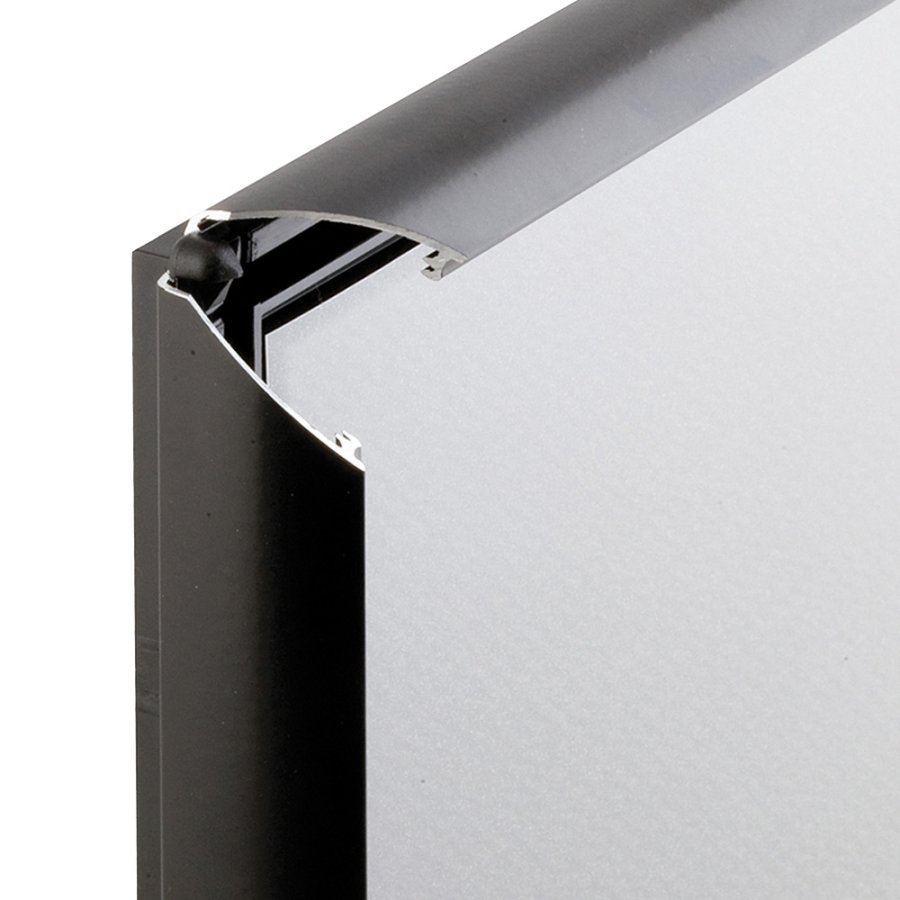 Foto-Klapprahmen mit 25mm Aluminiumprofil, schwarz - A4