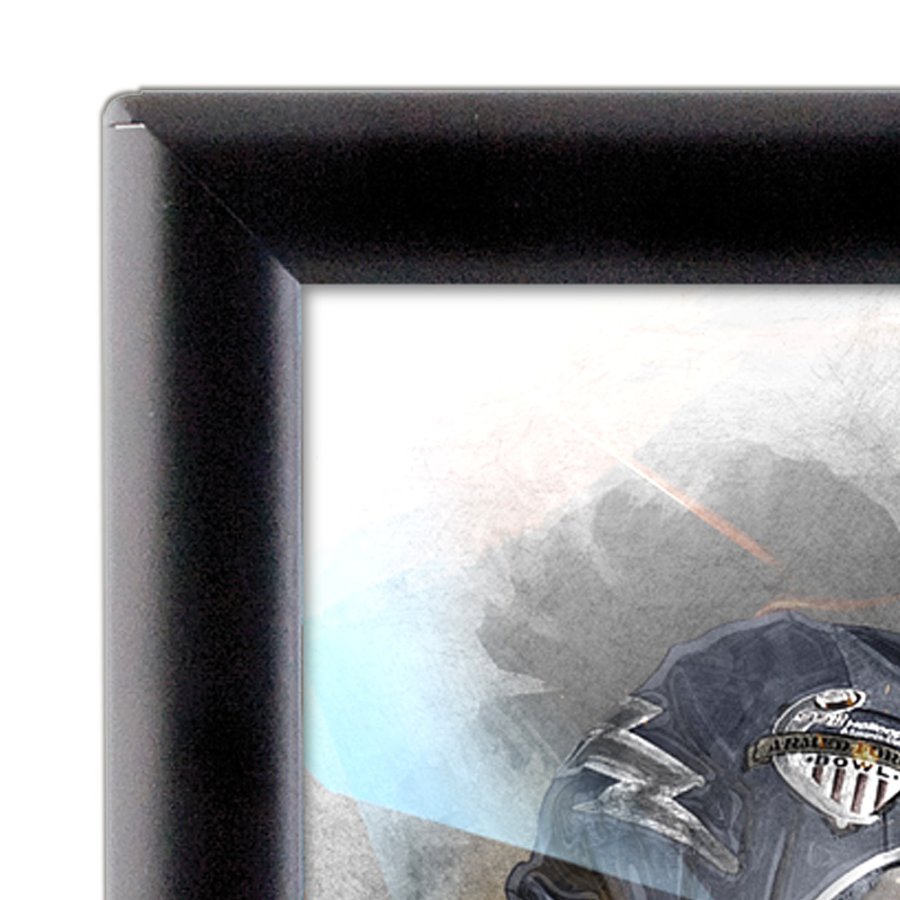 Foto-Klapprahmen mit 25mm Aluminiumprofil, schwarz - A4