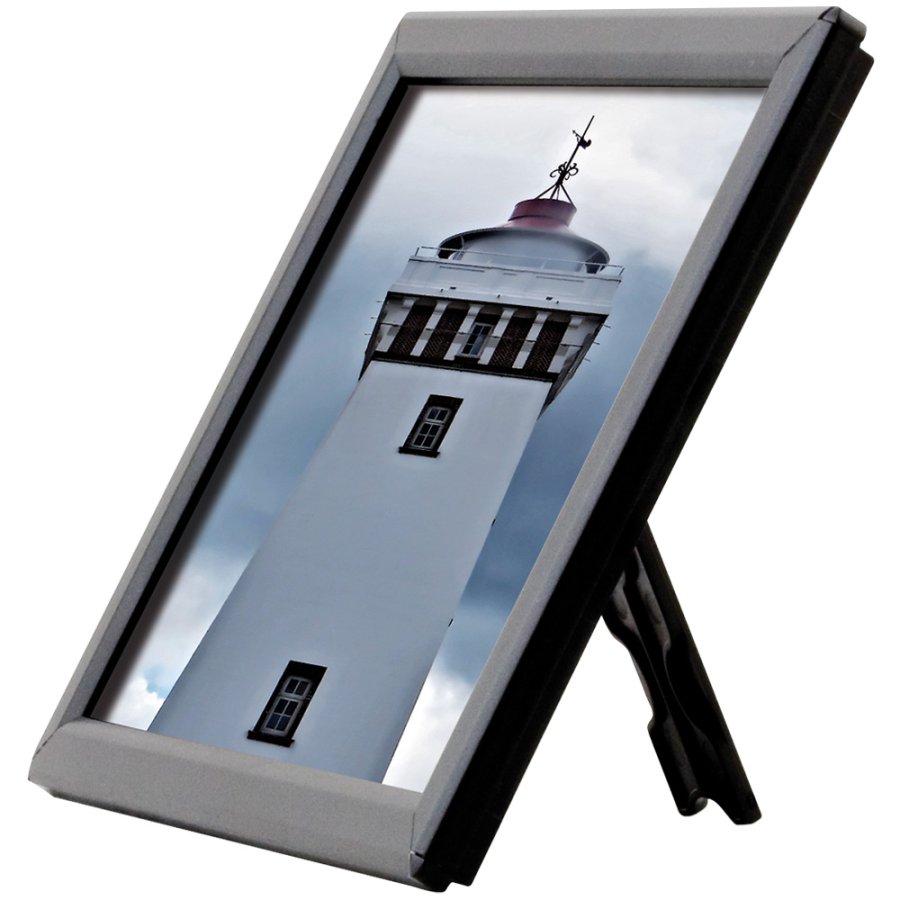 Foto-Klapprahmen mit 14mm Aluminiumprofil, schwarz - A6