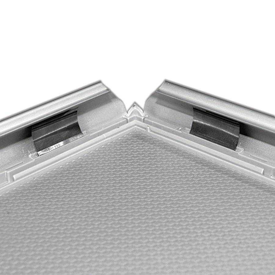 Opti Klapprahmen mit 25mm Aluminiumprofil, silber - 50 x 70 cm