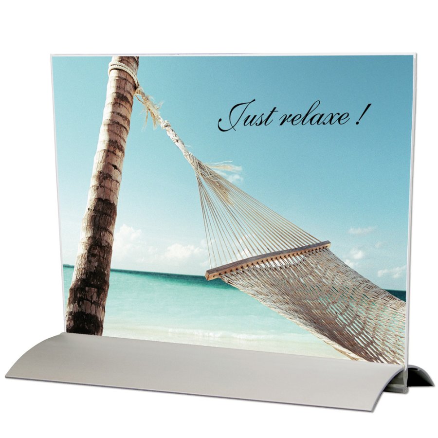 Swing Wing Men&uuml;kartenhalter horizontal - A4 - 21 x 29,7 cm