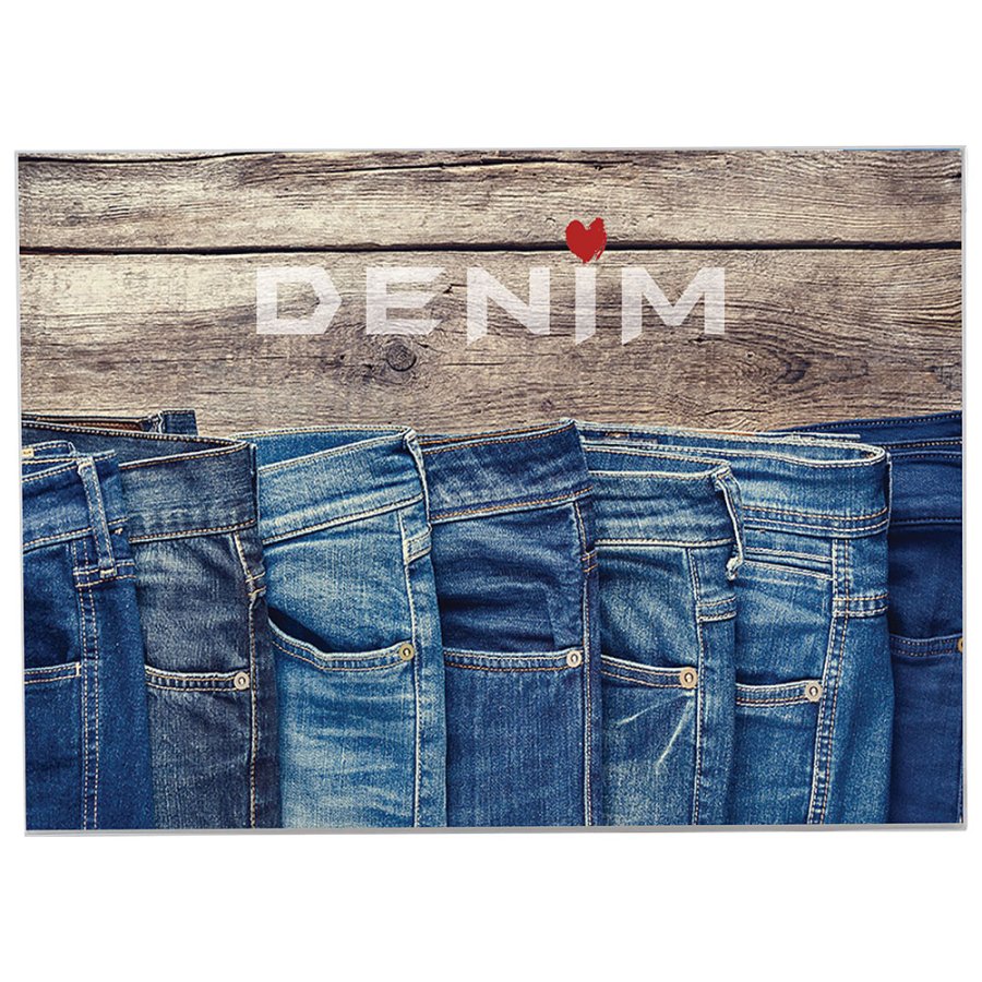 Fenster-U-Tasche, doppelseitig A4 - quer