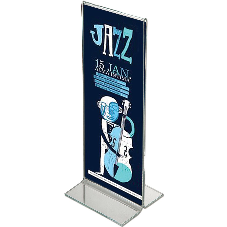 T - Men&uuml;kartenhalter vertikal - M65 Flyer - 9,9 x 21 cm