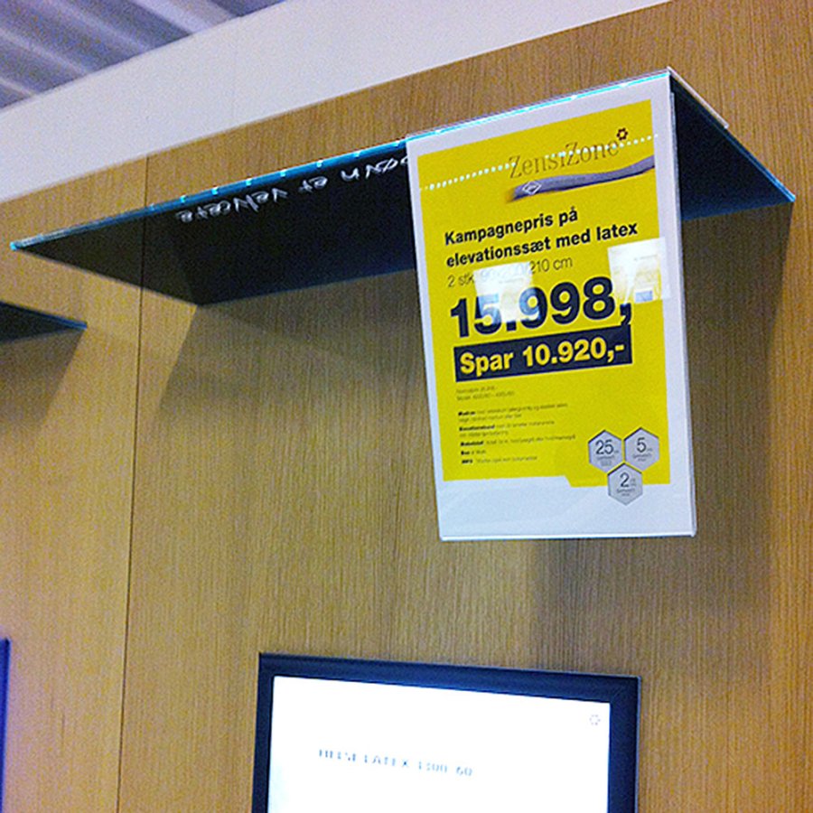 Tischaufsteller L-f&ouml;rmig vertikal, M65