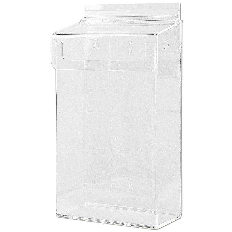 Outdoor-Prospekthalter box aus Acryl, vertikal, M65 tief