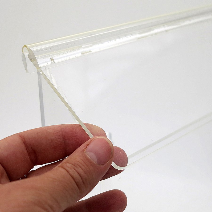 Outdoor-Prospekthalter box aus Acryl, vertikal, A3