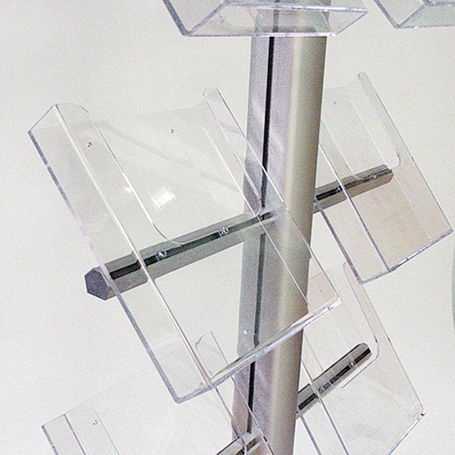 Multist&auml;nder Prospekthalter einseitig - 8xA5 - 5x14,8x21 cm