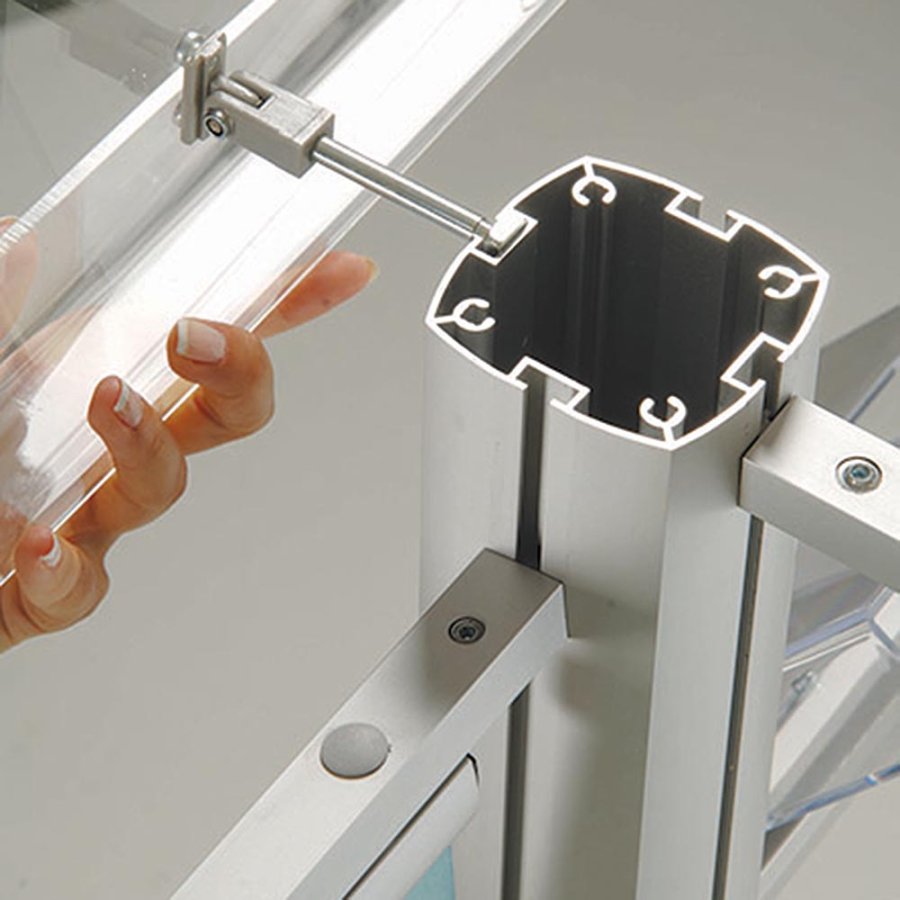 Multi Stand 4 Kan&auml;le 190 cm Stange + Fu&szlig; + Oberseite