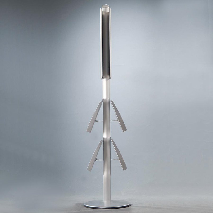 Infost&auml;nder, MultiStand, doppeltseitig, 4 Stahlregale, 2 Klapprahmen, 60 x 85 cm