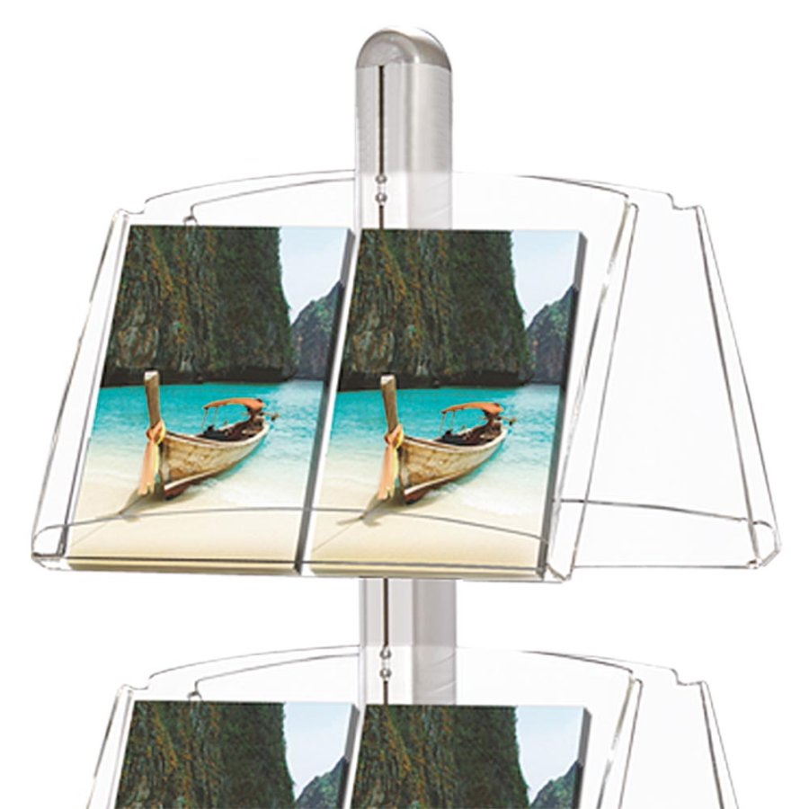 Multi Stand Infost&auml;nder Doppelseitig - 6xA3 - 29,7x42 cm gro&szlig;e Acrylregale