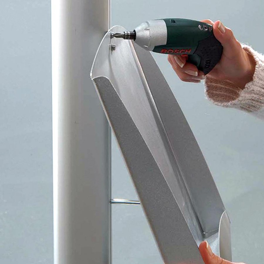 Multi Stand Infost&auml;nder einseitig - 4xA3 - 29,7x42 cm gro&szlig;e Stahlregale