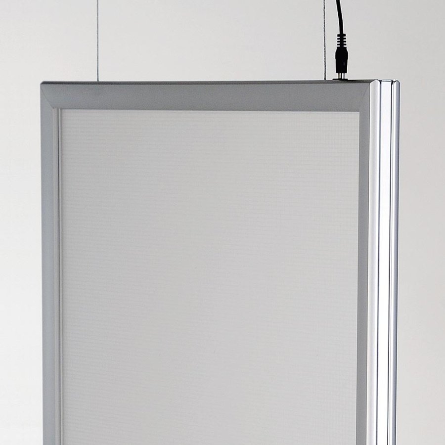 LED-Rahmen, doppeltseitig, Vertikale, A4 - 21 x 29,7 cm